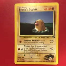 Pokemon TCG Brock's Diglett Gym Challenge 67/132 Regular Common 40 HP Basic - Image 1