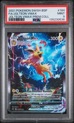 Jolteon Vmax Premium Collecton Pokemon Swsh Black Star Promo SWSH184 PSA 9 - Image 1