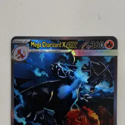 Pokemon Mega Charizard X EX Full Art Holo 125/094 Phantasmal Flames 360 HP 90x - Image 3