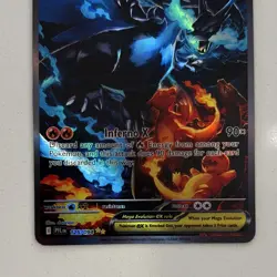 Pokemon Mega Charizard X EX Full Art Holo 125/094 Phantasmal Flames 360 HP 90x - Image 4