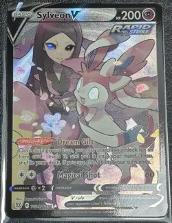 Pokemon TCG Sylveon v TG14/TG30 NM SWSH Brilliant Stars - Image 1