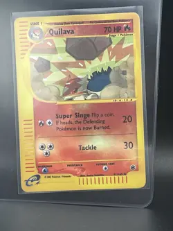 Pokemon Quilava 091/165 Expedition Base Set Reverse Holo - Image 1