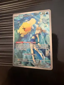Pokemon Misty's Psyduck Illustration Rare Holo 193/182 Sv10 Basic 70 HP Aqua - Image 4