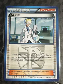 Pokemon TCG Colress Team Plasma 118/135 Non Holo Supporter Plasma Storm NM - Image 1