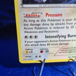 Pokemon Lugia Fates Collide 78/124 Cracked Ice Holo Exclusive Basic TCG Card - Image 3