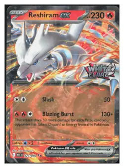 Reshiram ex (White Flare Stamped) Holo Rare Cards & Products 020/086 NM M026 - Image 1
