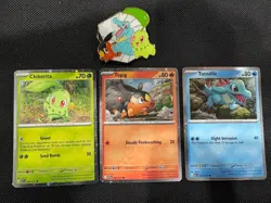 Pokemon Ascended Heroes First Partners Pin Collection **Pin & Promo Cards Only** - Image 1