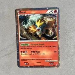 Pokemon Entei Shiny Holo Rare Call of Legends SL3 Basic English Card - Image 1
