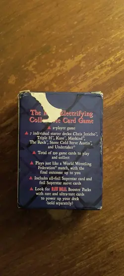 Wwf Raw Deal Card Game Stone Cold Steve Austin Sealed Deck Rough Box - Image 2