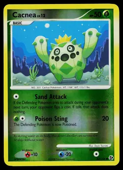 Pokemon Card - Cacnea Great Encounters 62/106 Common Reverse Holo - Image 1