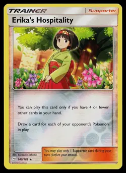 Pokemon Card - Erika's Hospitality Team Up 140/181 Reverse Holo - Image 1