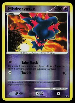 Pokemon Card - Misdreavus Platinum 83/127 Common Reverse Holo - Image 1