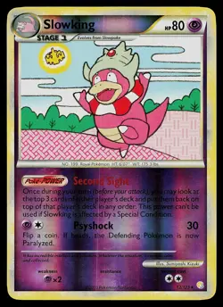 Pokemon Card - Slowking HeartGold & SoulSilver 12/123 Holo Reverse Holo Rare - Image 1