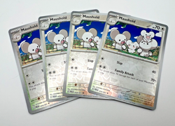 Maushold Reverse Holo 074/091 x4 4x Pokemon Cards Paldean Fates Playset - Image 1