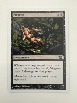 Megrim MTG Magic the Gathering Card NM Near Mint 8ED - Image 1