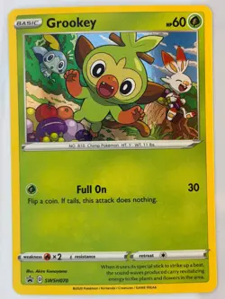 Grookey Promo Holofoil SWSH: Sword & Shield Promo Cards SWSH070 NM - Image 1
