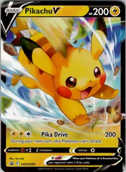 Pikachu V - Promo SWSH: Sword & Shield Promo Cards SWSH285 NM Holo - Image 1
