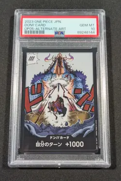 One Piece Japanese Holo Don!! Card OP05 PSA 10 GEM MINT Awakening of the New Era - Image 1