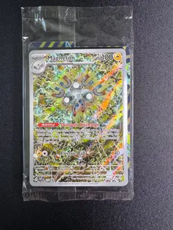 Pokemon Surging Sparks Magneton 159 ETB Promo Card Sealed Holo - Image 1