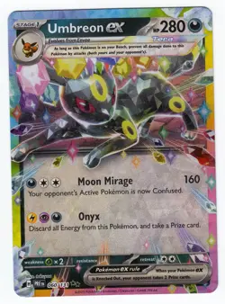 Umbreon ex 060/131 Prismatic Evolutions Double Rare Holo Pokemon TCG Card - Image 1