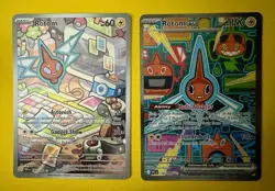 Pokemon Card Lot 2 Rotom 197/182 DRI Rotom ex 126/094 PFL Foil English - Image 1