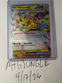 Pikachu ex 057/191 Holo Double Rare Prize Pack Series Cards Pokemon Near Mint - Image 1