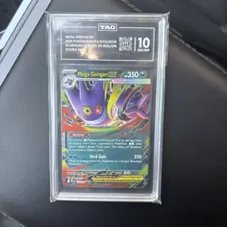 2025 POKEMON PFL EN-PHANTASMAL FLAMES #056 MEGA GENGAR EX TAG 10 - Image 3