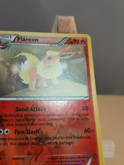 2012 Pokemon TCG Card English Dark Explorers Flareon Reverse Holo 12/108 LP - Image 2