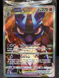 Pokemon Lucario Vstar SWSH291 Black Star Promo Sealed Crown Zenith a4 - Image 1
