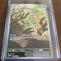 Omanyte 180/165 Scarlet & Violet 151 MEW Pokemon TCG Illustration Rare Holo LP - Image 2