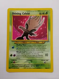 Pokemon Shining Celebi - 106/105 - Neo Destiny Secret Rare Holo Vintage - Image 1