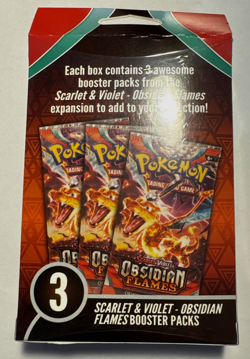 Pokemon TCG Scarlet & Violet Obsidian Flames 3 Pack Hanger Box New / Sealed - Image 2