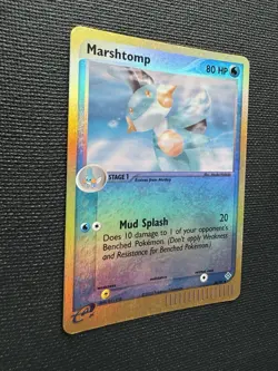 Pokemon Marshtomp 36/97 EX Dragon Reverse Holo e-Reader Vintage 2003 NM - Image 2