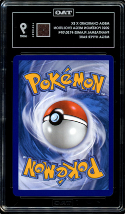 Pokemon Mega Charizard X ex 130/094 Me02: Phantasmal Flames Holo TAG 9 - Image 2