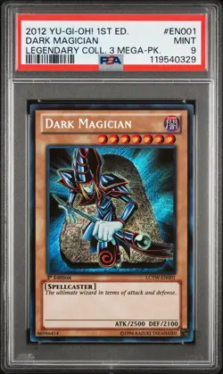 Yugioh 2012 - Dark Magician - LCYW-EN001 - 1st Edition - PSA 9 - Image 1