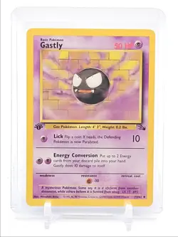 GASTLY 1999 POKEMON FOSSIL 1ST EDITION UNCOMMON 33/62 Q2045 - Image 1
