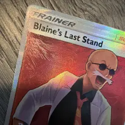 Pokemon Blaine's Last Stand 69/70 Dragon Majesty Full Art Holo Card - Image 2