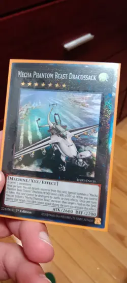YuGiOh: "Mecha Phantom Beast Dracossack" - PRISMATIC COLLECTOR RARE - RA03 MINT! - Image 1