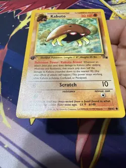 POKEMON FOSSIL KABUTO #50/62 COMMON 1ST EDITION - Image 2