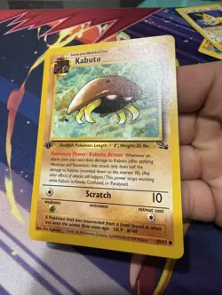 POKEMON FOSSIL KABUTO #50/62 COMMON 1ST EDITION - Image 3