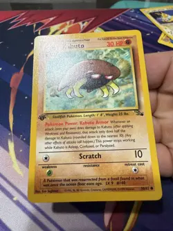 POKEMON FOSSIL KABUTO #50/62 COMMON 1ST EDITION - Image 5