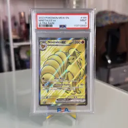 Ninetales EX 186/165 Mew EN 151 PSA 9 MINT Pokemon 2023 TCG - Image 1