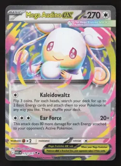 Mega Audino ex Double Rare Holo ASC 172/217 NM Pokemon TCG - Image 1