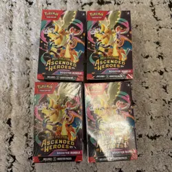 LOT OF (4) Pokemon Ascended Heroes Booster Bundles - Factory Sealed - IN HAND - Image 1