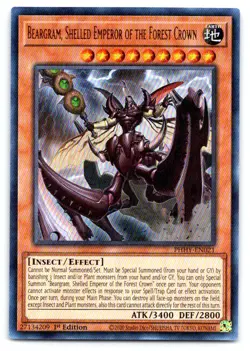 Yugioh Beargram, Shelled Emperor of the Forest Crown Ultra Rare Photon Hypernova - Image 1