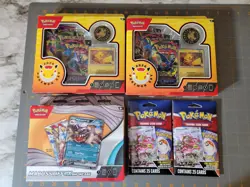 Pokemon TCG 14 Booster Pack Sealed Lot - 3 White Flare + 2 Pokemon Day 2026 +... - Image 1