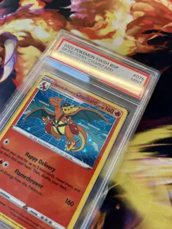 (SWIRL🌀) 2022 Special Delivery Charizard PSA 9 Pokemon Center SWSH#075 UK-HOLO - Image 5