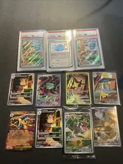 Lot Of 9 S & V Mega Evolution Phantasmal Paldean Fates Pokemon Mixed Lot - Image 1