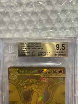 2025 Pokemon Phantasmal Flames Mega Charizard X EX MHR 130/094 - BGS 9.5 - Image 2