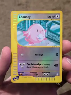 Pokemon TCG Chansey Aquapolis Reverse 69/147 Very Very LP - Image 1